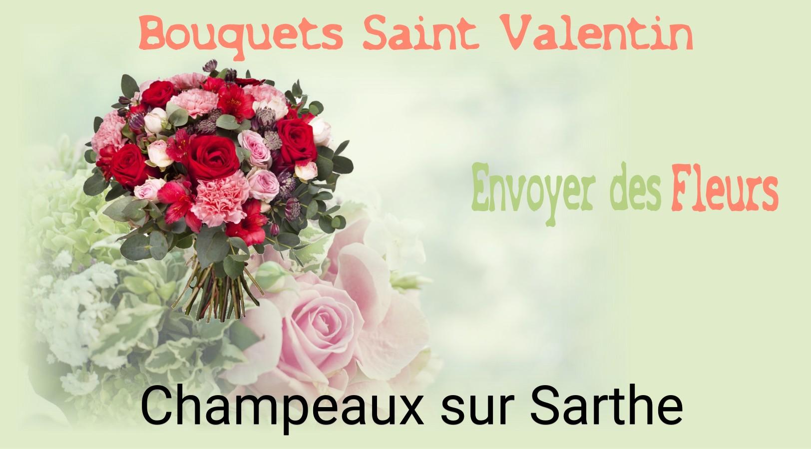 Roses de Saint-Valentin livrées à Champeaux-sur-Sarthe